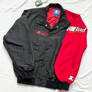 Vintage Starter NASCAR Bud Racing Jacket - L